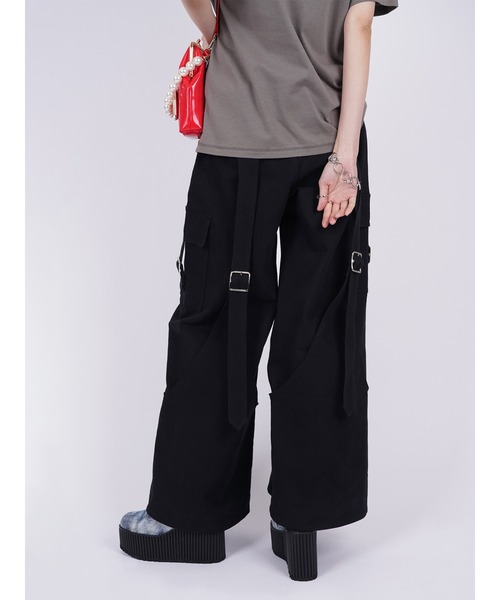 PAMEO POSE（パメオポーズ）の「Drill Belted Baggy Trousers（その他
