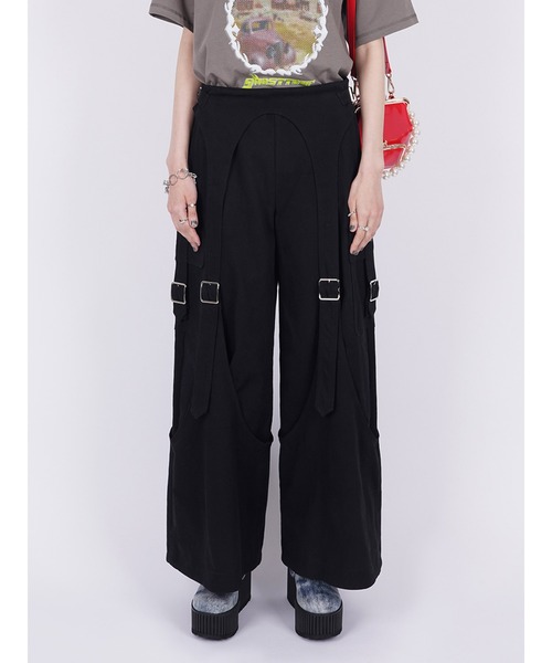 PAMEO POSE(パメオポーズ)の「Drill Belted Baggy Trousers(その他パンツ・レディース・アイボリー/ブラック・SMALL/MEDIUM)」の20枚目の写真