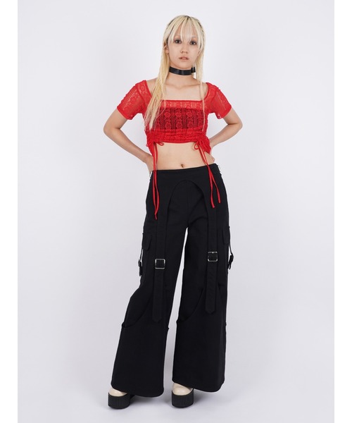 PAMEO POSE（パメオポーズ）の「Drill Belted Baggy Trousers（その他