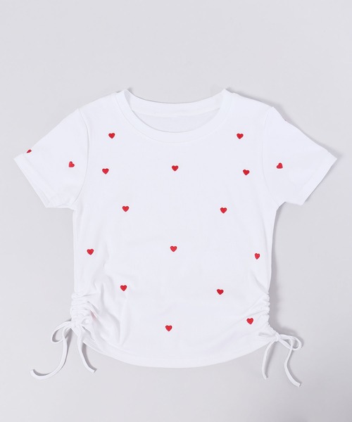 PHILLY（フィリー）の「ランダムハートドロストTシャツ（Tシャツ/カットソー・レディース・ホワイト/ブラック・FREE）」の11枚目の写真