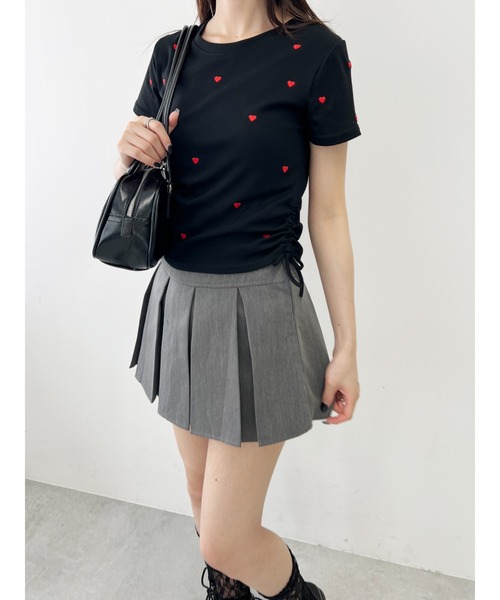 PHILLY（フィリー）の「ランダムハートドロストTシャツ（Tシャツ/カットソー・レディース・ホワイト/ブラック・FREE）」の10枚目の写真