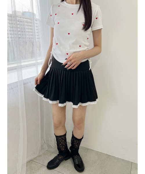 PHILLY（フィリー）の「ランダムハートドロストTシャツ（Tシャツ/カットソー・レディース・ホワイト/ブラック・FREE）」の19枚目の写真