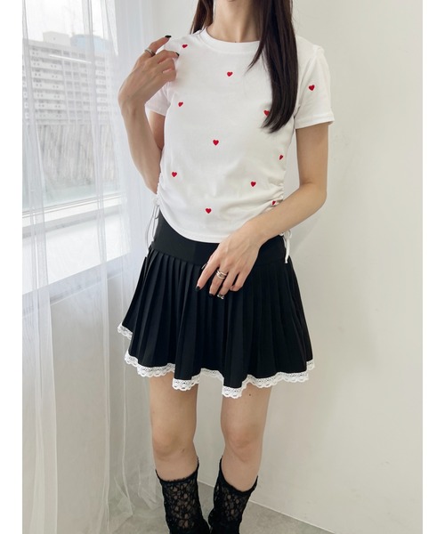 PHILLY（フィリー）の「ランダムハートドロストTシャツ（Tシャツ/カットソー・レディース・ホワイト/ブラック・FREE）」の20枚目の写真