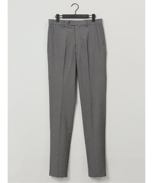 TAKA-Q（タカキュー）の「【ストレッチ ウォッシャブル イージーケア】タカキュー ノータックビジネスパンツ バーズアイモノトーン(セットアップ可能)（スーツパンツ・メンズ・ブラック×ホワイト・X-LARGE/LARGE/MEDIUM/S）」の9枚目の写真