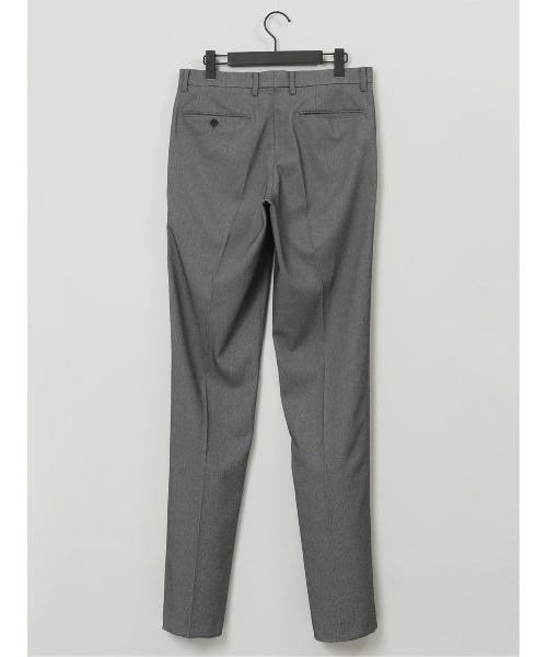 TAKA-Q（タカキュー）の「【ストレッチ ウォッシャブル イージーケア】タカキュー ノータックビジネスパンツ バーズアイモノトーン(セットアップ可能)（スーツパンツ・メンズ・ブラック×ホワイト・X-LARGE/LARGE/MEDIUM/S）」の7枚目の写真