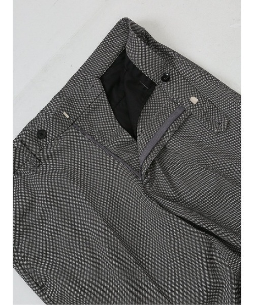 TAKA-Q（タカキュー）の「【ストレッチ ウォッシャブル イージーケア】タカキュー ノータックビジネスパンツ バーズアイモノトーン(セットアップ可能)（スーツパンツ・メンズ・ブラック×ホワイト・X-LARGE/LARGE/MEDIUM/S）」の12枚目の写真