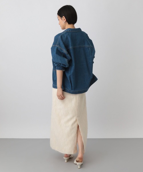 A part by（アパートバイ）の「ラメフェザーキャミワンピース（ワンピース・レディース・ブラック/アイボリー・FREE）」の3枚目の写真