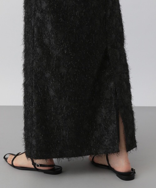 A part by（アパートバイ）の「ラメフェザーキャミワンピース（ワンピース・レディース・ブラック/アイボリー・FREE）」の13枚目の写真