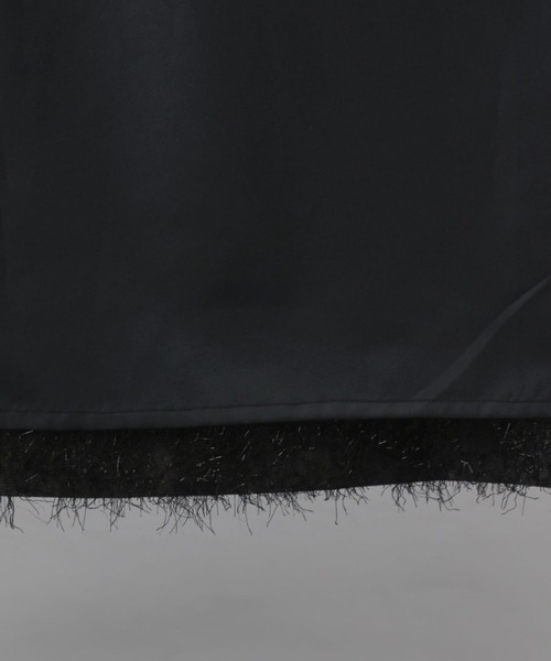 A part by（アパートバイ）の「ラメフェザーキャミワンピース（ワンピース・レディース・ブラック/アイボリー・FREE）」の10枚目の写真