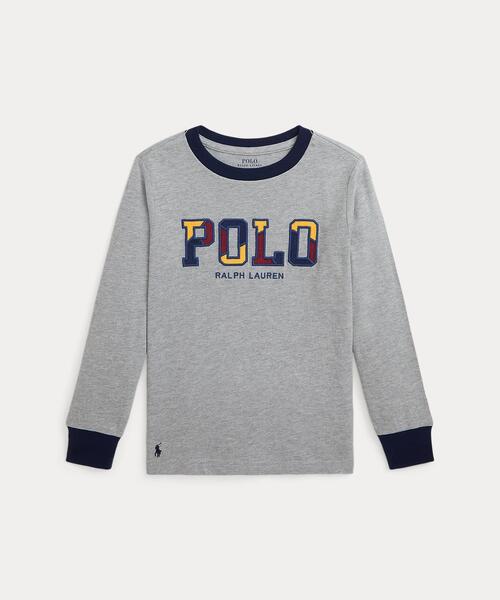 コーデュロイロゴ コットン ロングスリーブ Tシャツ