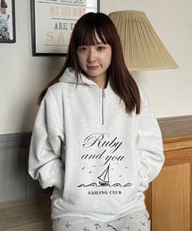 RUBY AND YOU | "SAILING CLUB"プリントフーディ(パーカー)