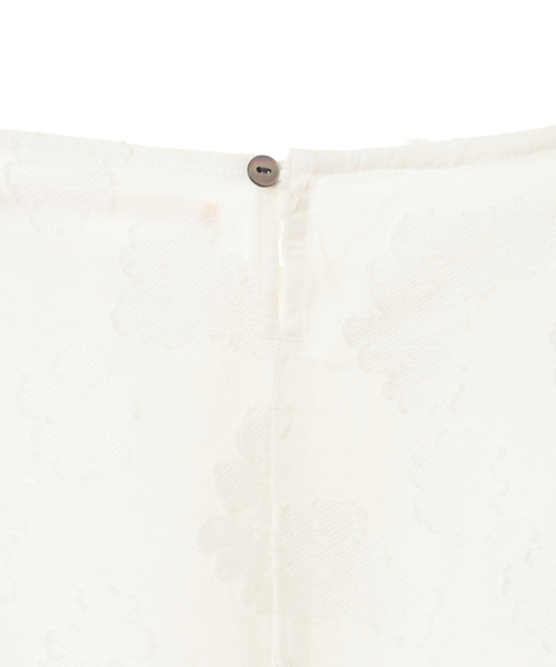 【セール】【華やかさをプラスするフラワーモチーフのカットジャガードブラウス】（シャツ/ブラウス）｜MELROSE claire（メルローズ クレール）