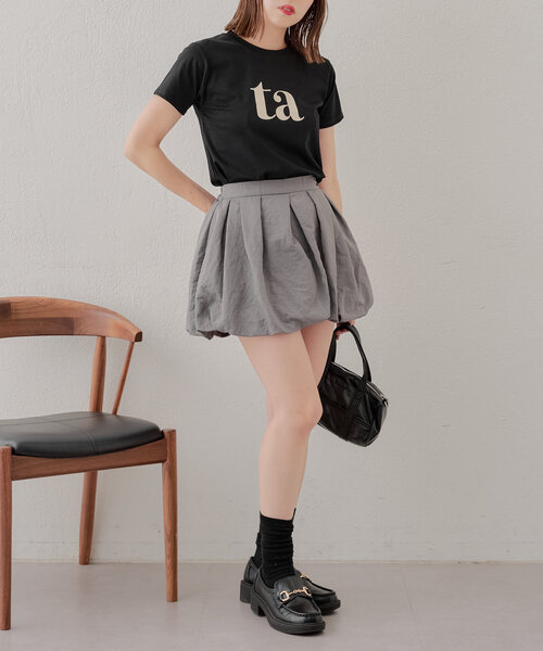 W-CHICO フーズフーチコ　霜降りカットソーロンＴシャツ セール】半袖ロゴT（Tシャツ/カットソー）｜Chico（チコ）の