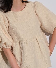 GALLEST | ジャカードペプラムブラウス(シャツ/ブラウス)