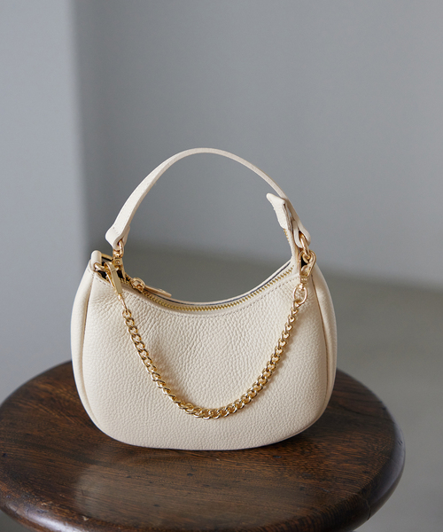 IENA(イエナ)の「AULENTTI/オウレンティ レザーミニBAG AN-1735-DO(ハンドバッグ・レディース・ベージュ/ブラック/アイボリー・FREE)」の21枚目の写真