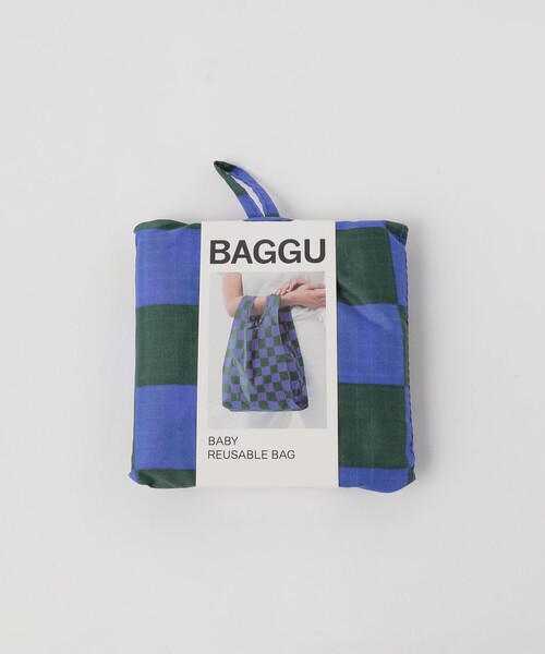 【新品未使用】Baggu バグー キューブポーチ ピクセルチェック 未使用】バグー BAGGU エコバッグ BABY チェック柄 - メルカリ