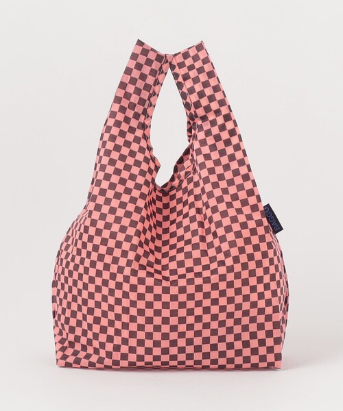 【BAGGU】ローズ チェッカーボード 赤 ベビー Baby バグー BAGGU＞チェック ポケッタブルバッグ/BABY（エコバッグ/サブ