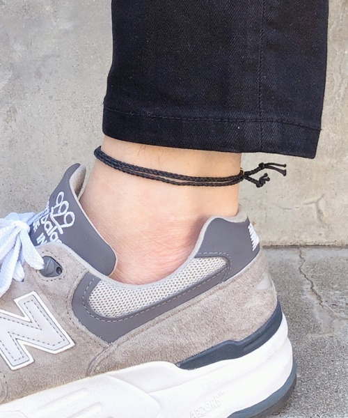 Esperanto（エスペラント）の「esperanto (エスペラント) / コード アンクレット（アンクレット・メンズ・サックスブルー/イエロー/その他1/その他2/その他3/ブラウン/オフホワイト/ブルー/グリーン/レッド/ブラック/シルバー/ゴールド/ネイビー/ダークグリーン系・ONE SIZE）」の19枚目の写真