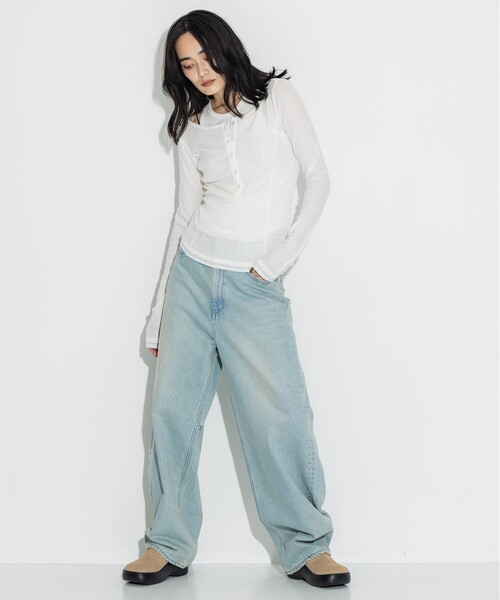 STUDIOUS（ステュディオス）の「【STUDIOUS/ステュディオス】カシミアシルクウールタンクトップ/エアリータッチ/なめらかな肌触り（タンクトップ・レディース・オフホワイト/ダークグレー/ラベンダー/グレー系その他・FREE）」の15枚目の写真