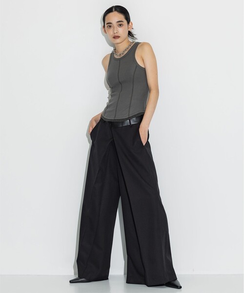 Shoulder Slit Tank Top(FREE GREEN): : WOMENS｜ STUDIOUS