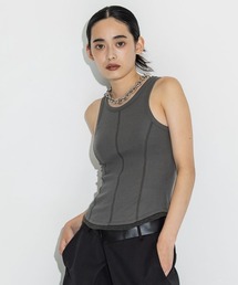 【STUDIOUS/ステュディオス】カシミアシルクウールタンクトップ/エアリータッチ/なめらかな肌触り