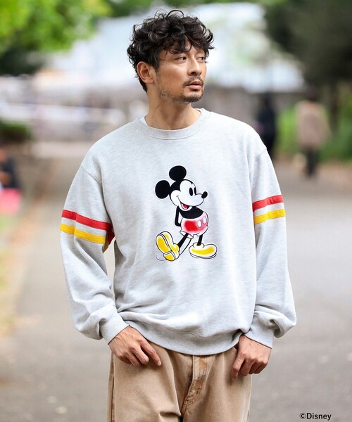 B:MING by BEAMS（ビーミングバイビームス）の「【別注】Disney / SWEATSHIRT（スウェット・メンズ・ブラック/ライトグレー・SMALL/MEDIUM/LARGE/X-LARGE）」の8枚目の写真