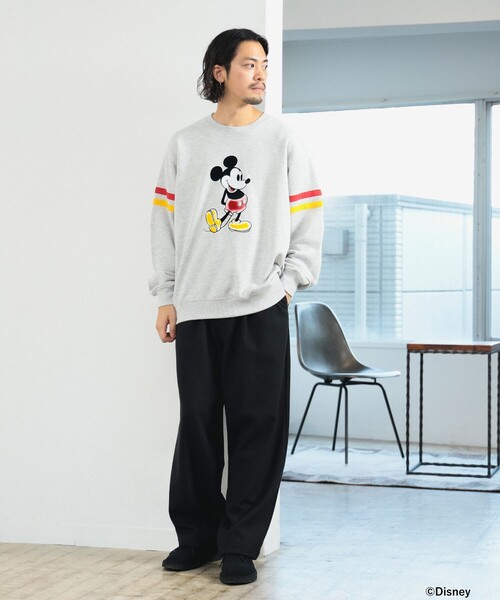 B:MING by BEAMS（ビーミングバイビームス）の「【別注】Disney / SWEATSHIRT（スウェット・メンズ・ブラック/ライトグレー・SMALL/MEDIUM/LARGE/X-LARGE）」の9枚目の写真