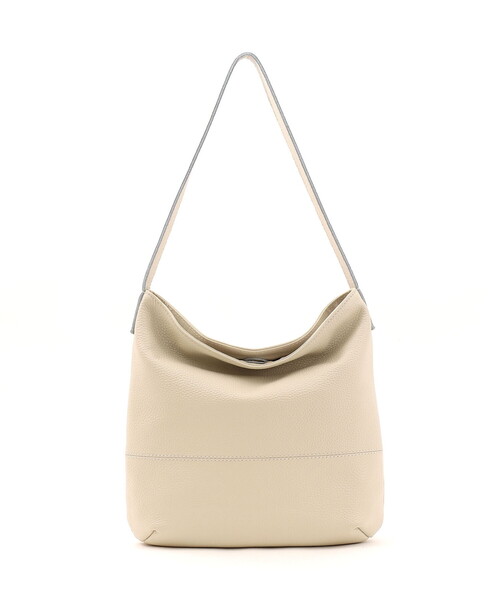COOCO(クーコ)の「【牛革】シュリンクレザーシンプルワンショルダーバッグ(ショルダーバッグ・レディース・シルバー/オフホワイト/ダークブラウン/ブラック・FREE)」の5枚目の写真