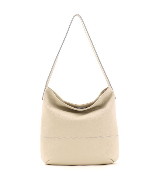 COOCO(クーコ)の「【牛革】シュリンクレザーシンプルワンショルダーバッグ(ショルダーバッグ・レディース・シルバー/オフホワイト/ダークブラウン/ブラック・FREE)」の9枚目の写真