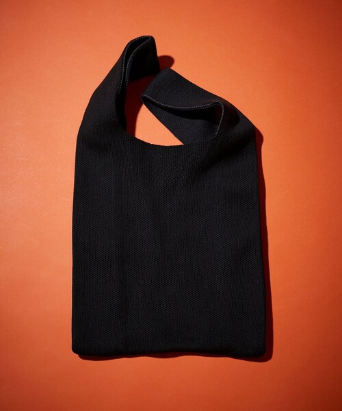 FREAK'S STORE（フリークスストア）の「Kurt Wu/カート ウー 別注 broken heart knit BAG/ニットバッグ（トートバッグ・メンズ・ブラック/ブラウン・ﾌﾘ-）」の3枚目の写真