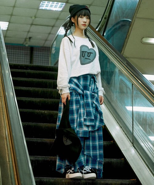 FREAK'S STORE（フリークスストア）の「Kurt Wu/カート ウー 別注 broken heart knit BAG/ニットバッグ（トートバッグ・メンズ・ブラック/ブラウン・ﾌﾘ-）」の7枚目の写真