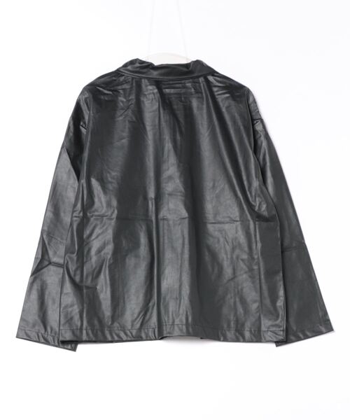 i-dare(アイディア)の「【i-dare】合成皮革 ジャケット(ブルゾン・レディース・ブラック・MEDIUM/LARGE/X-LARGE)」の3枚目の写真