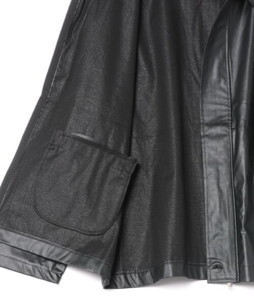 i-dare(アイディア)の「【i-dare】合成皮革 ジャケット(ブルゾン・レディース・ブラック・MEDIUM/LARGE/X-LARGE)」の2枚目の写真