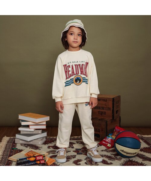 BREEZE（ブリーズ）の「【リンク・セットアップ可】カレッジバリエーションボトム（スウェットパンツ・キッズ・エメラルド/アイボリー/グレー/ローズ/ネイビー/イエロー・80/90/100/110/120/130/140/150/160）」の17枚目の写真