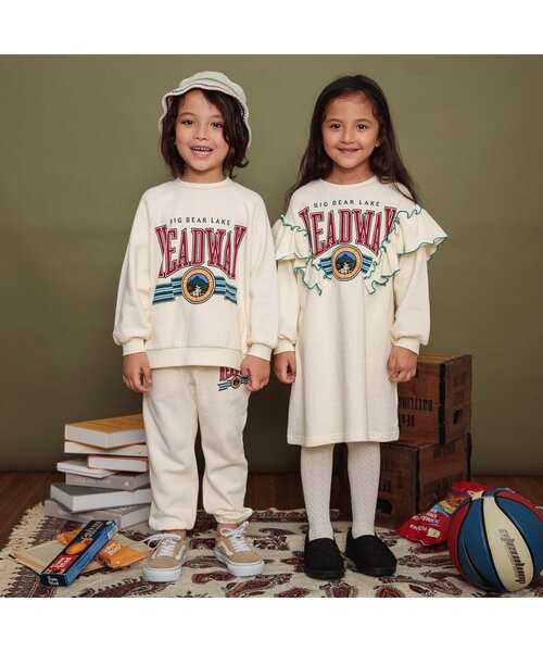 BREEZE（ブリーズ）の「【リンク・セットアップ可】カレッジバリエーションボトム（スウェットパンツ・キッズ・エメラルド/アイボリー/グレー/ローズ/ネイビー/イエロー・80/90/100/110/120/130/140/150/160）」の19枚目の写真