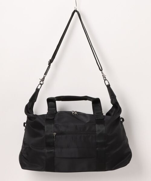 Fun & Daily（ファンアンドデイリー）の「F&D : ビッグトラベルバッグ（ショルダーバッグ・メンズ・ブラック・FREE）」の2枚目の写真