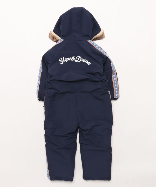 【セール】星・ハート柄ライン入りスノーコンビ（ロンパース）｜Jolly Jury（ジョリージュリー）