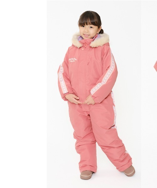 【セール】星・ハート柄ライン入りスノーコンビ（ロンパース）｜Jolly Jury（ジョリージュリー）