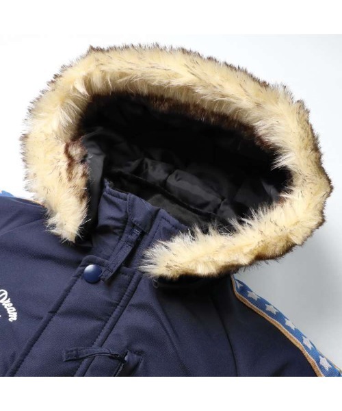 【セール】星・ハート柄ライン入りスノーコンビ（ロンパース）｜Jolly Jury（ジョリージュリー）