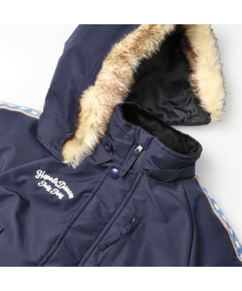 【セール】星・ハート柄ライン入りスノーコンビ（ロンパース）｜Jolly Jury（ジョリージュリー）