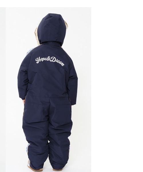 【セール】星・ハート柄ライン入りスノーコンビ（ロンパース）｜Jolly Jury（ジョリージュリー）