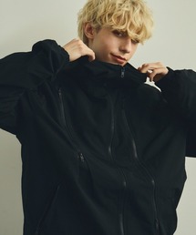 ビッグシルエットハイネックナイロンマウンテンジャケット