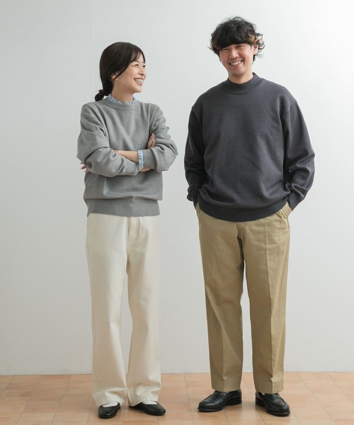 URBAN RESEARCH DOORS / アーバンリサーチ ドアーズ 『UR TECH 200日ニット』スウェットライクプルオーバー セール】『UR TECH 200日ニット』スウェットライクプルオーバー