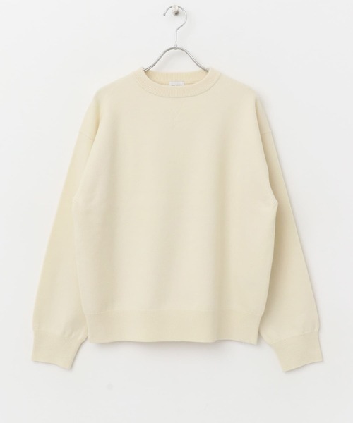 URBAN RESEARCH DOORS(アーバンリサーチドアーズ)の「『UR TECH 200日ニット』スウェットライクプルオーバー(ニット/セーター・レディース・チャコールグレー/ベージュ/レッド/イエロー/オフホワイト/ブルー/グレー・MEDIUM)」の20枚目の写真