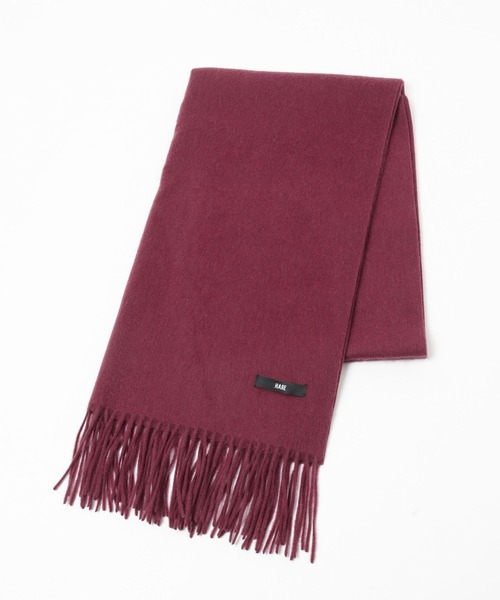 HARE（ハレ）の「ウールカシミヤマフラー(HARE)（マフラー・メンズ・レッド/ブラック/グレー・FREE）」の18枚目の写真