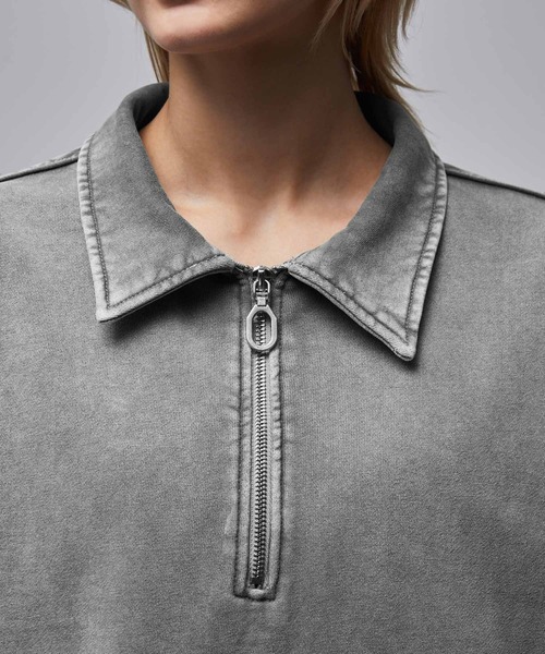 Loose/ルース（ルース）の「ヘビーウェイト ヴィンテージハーフジップルーズスウェット（スウェット・メンズ・ブラック/グレー・S/M/L/XS）」の19枚目の写真