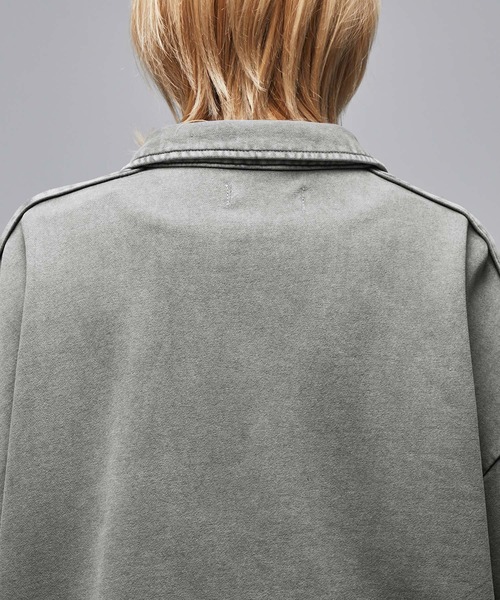 Loose/ルース（ルース）の「ヘビーウェイト ヴィンテージハーフジップルーズスウェット（スウェット・メンズ・ブラック/グレー・S/M/L/XS）」の21枚目の写真