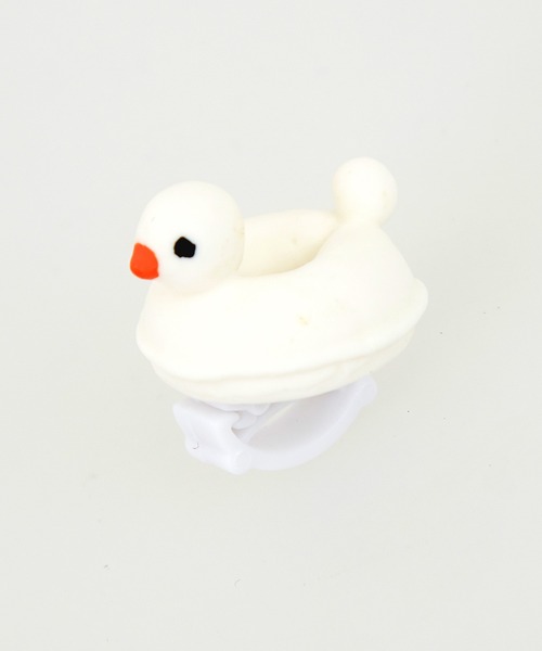 an meets zakka(アンミツザッカ)の「an meets zakka アヒルちゃんシューレースアクセサリー / シューズチャーム シューチャーム スニーカークリップ 靴紐アクセ ユニセックス(シューズアクセサリー・メンズ・ホワイト・ONESIZE)」の3枚目の写真