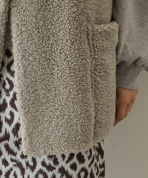 OPAQUE.CLIP（オペークドットクリップ）の「◆【リバーシブル】ボア×レザー調ベスト（ベスト・レディース・ナチュラル/ブラウン系その他・38/40）」の21枚目の写真