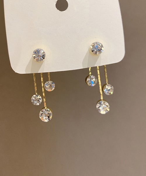 Lace Ladies(レースレディース)の「パール / ビジュー チェーン スイング フリンジ ピアス(ピアス(両耳用)・レディース・A/B・FREE)」の12枚目の写真